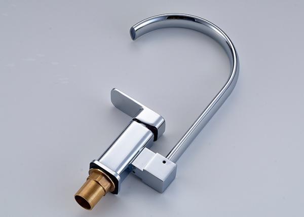 ROVATE Deck Mounted Commercial Brass Kitchen Faucets 360 Degree Rotation