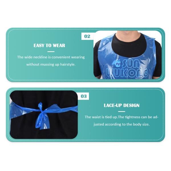 Горячая кастрюля для барбекю для кемпинга одноразовый пластиковый фартук для кухни и барбекю