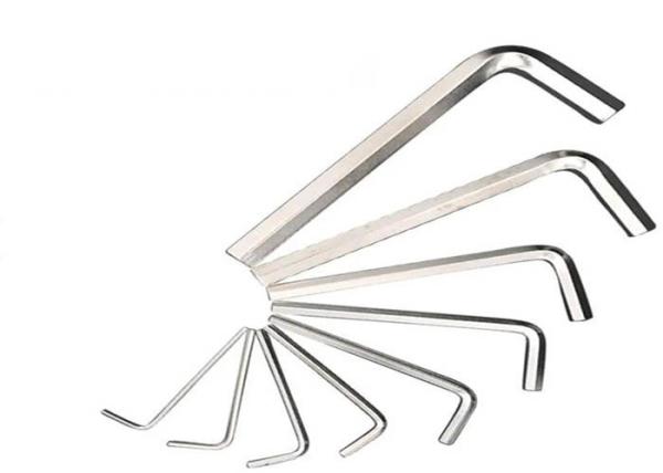 4mm 6mm 8mm Wrench 18-8 Stainless Steel L Type Flat Head Hex Allen Key Bolts DIN911