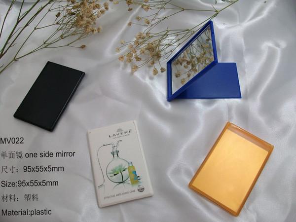 Square one side foldable cosmetic mirror