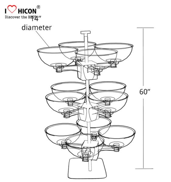 Toy Store Display Gift Display Ideas Lol Doll Display Stand With Plastic Bowls