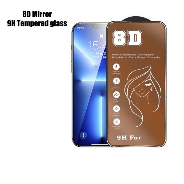 8D Mirror Effect HD Clear Screen Protector Full Covered Tempered Glass