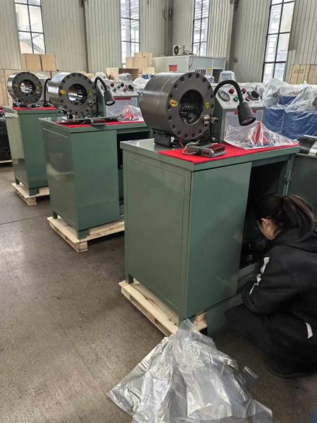 Forging Process Semi-automatic Electric Hydraulic Hose Pipe Crimping Machine 10 Dies Hose Crimping Machine