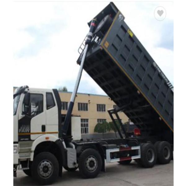 8x4 12 Wheeler 60 Ton Heavy Duty Dump Truck FAW J6P Model LHD Earthmoving With Reinforced Leaf Spring Suspension