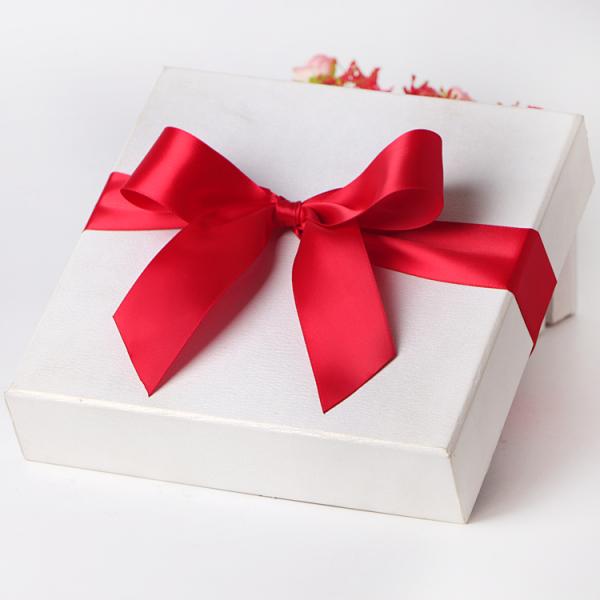 MSD Free Sample Cut Embossed Edge Satin Ribbon for Box Packaging Party Decoration