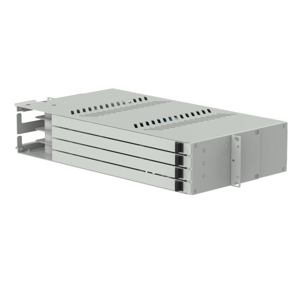 19 Inch Data Center Fiber Optic Patch Panel Sub ODF with LC APC Swing Type and 5