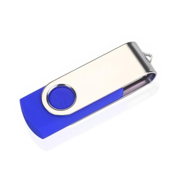 Custom Logo Swivel Metal Pen Drive 8Gb USB key for Corporate Gift