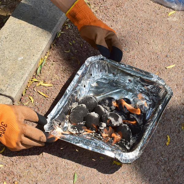 Одноразовый угольный гриль 48х31х6см Мгновенный мини угольный гриль