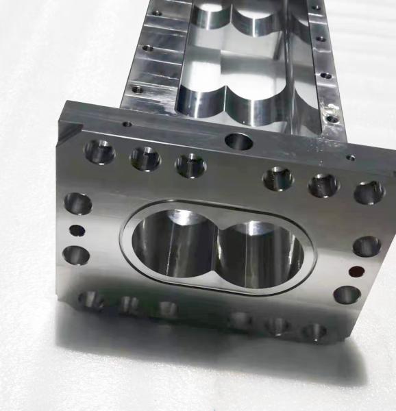 CNC da precisão que faz à máquina o cilindro gêmeo do tambor dos componentes da máquina da extrusora de parafuso