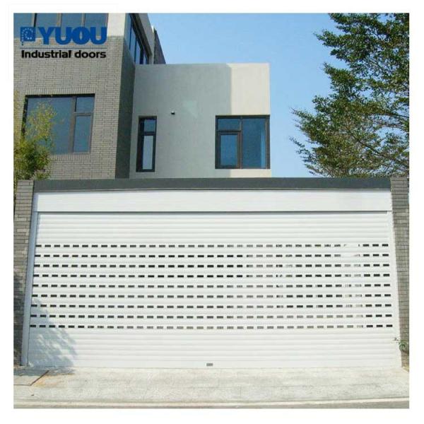 Insulated Garage Aluminium Roller Shutter Doors Windproof 1.2mm Slat