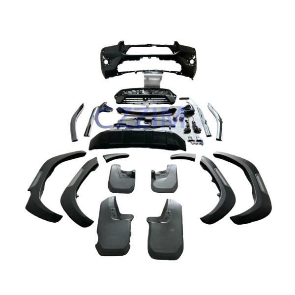 Front Bumper Grilles Fender Flares Bodykit For Hilux 2024 Edition Upgrade Kit
