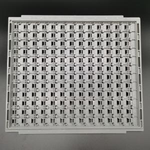 Bandejas estáticas brancas do ABS de IC certificado reusável levando do ISO das