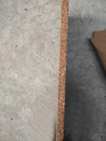 Soundproof 200kg/m3-300kg/m3 Cork floor covering underlay/cork sheet