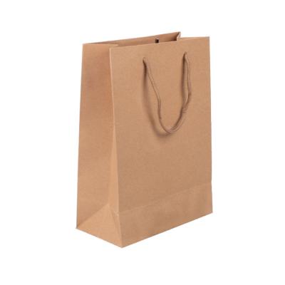 Custom Logo White Kraft Paper Bag Wholesale Craft Gift Shopping Bag For Food Clothing Grocery Promotion Recyclable