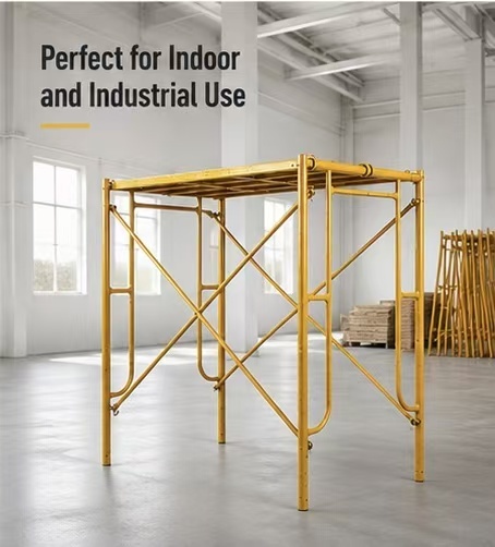 Portable Frame Scaffolding with Built In Ladder Grid Platform and Hot-dip Galvanized Finish