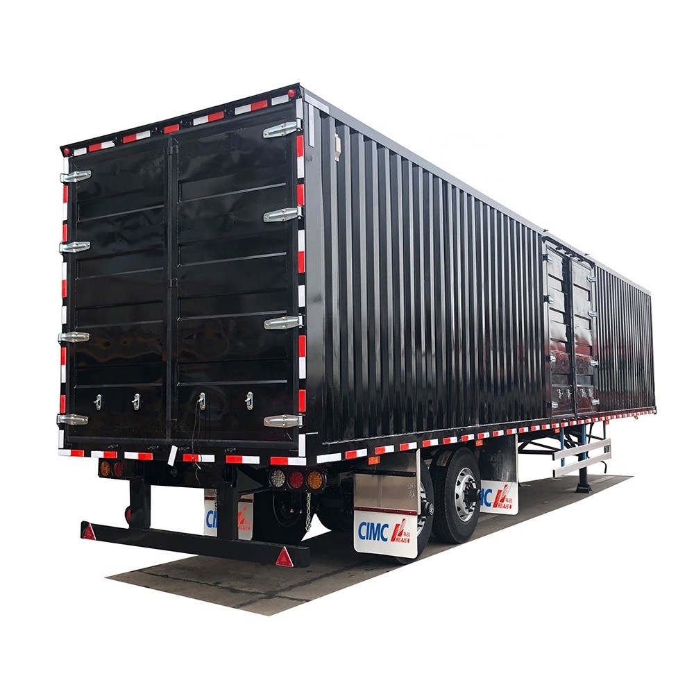 Foot Dry Van Container Semi-Trailer Equipped with 10.00R20/ 11.00R20/ 12R22.5 Tires