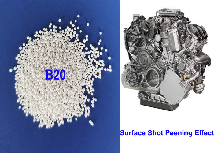 Керамический взрывая песок B20 B30 B40 B60 Zirconia средств массовой информации 700HV для финиша металла поверхностного
