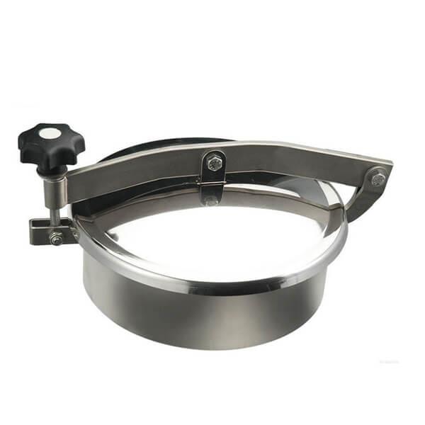 Normal Pressure Stainless Steel Manhole Cover , Tank Round Manhole Cover