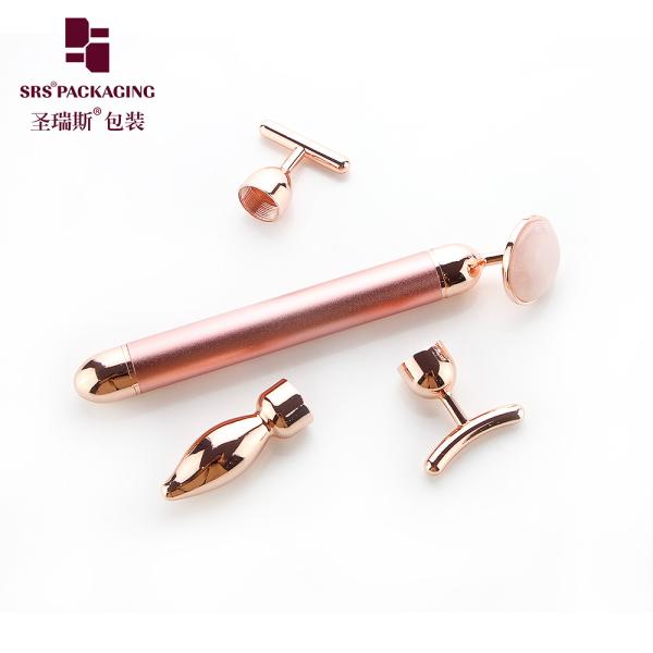 different massage head rose gold vibrating lift up face outline massager facial tools