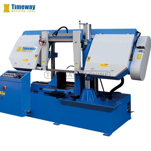 0.75kw Hydraulic Motor Semi Automatic Double Column Band Sawer for Precision Cutting