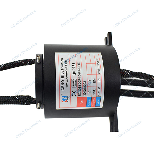 Low Temperature Slip Ring with Through hole Electric Power and Ethernet Signal