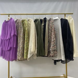 Fashionable Mixed Size Used Summer Clothing Second Hand Polyester Cotton Skirt