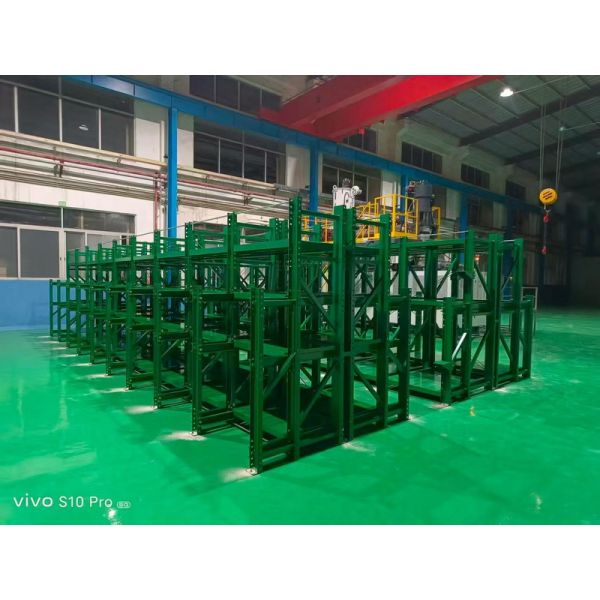 All-Open Mold Rack System Engineered for High-Load Precision, Operational Safety, and Space Optimization
