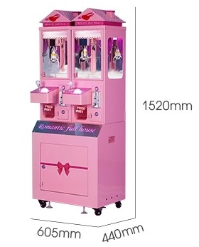 Розовая машина крана игрушки, машина романтичной игрушки бутика аншлага роскошной мини заразительная