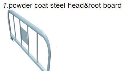 Powder Coated Steel Flat Ward Bed Wire Mesh Punching Surface Medical Hospital Bed (ALS-FB004)