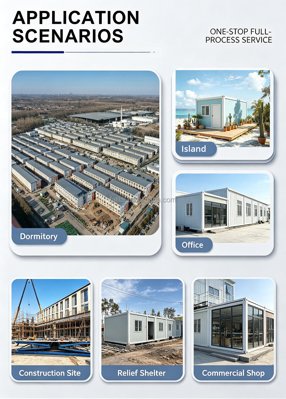 Factory Customized Building Apartment Steel Structure for Office Living Workshop Casas Prefabricadas Detachable Container House