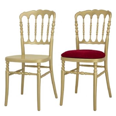 Sillones de banquete apilables de oro para hoteles y restaurantes