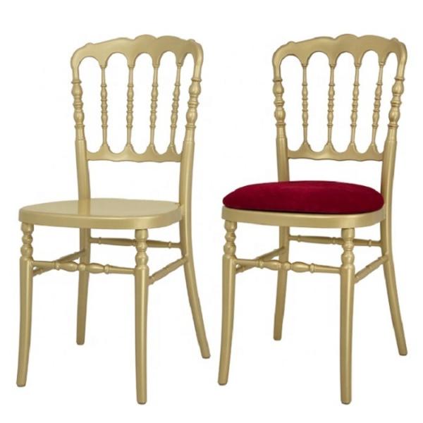 Golden Stackable Banquet Chairs for Hotels and Restaurants