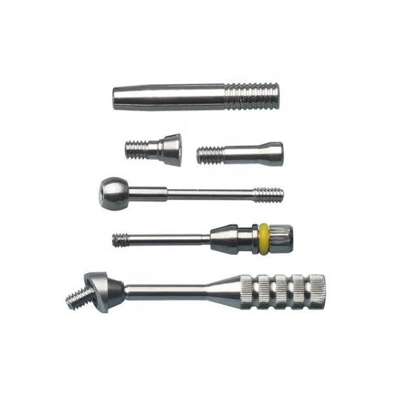 Custom Dental Implant Abutment Titanium Alloy Retaining Screws Straight Plural Abutment Precision Machining Part