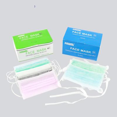 Comfortable Sterile Disposable Mask 3 Ply With Tie On CE FDA ISO Approved