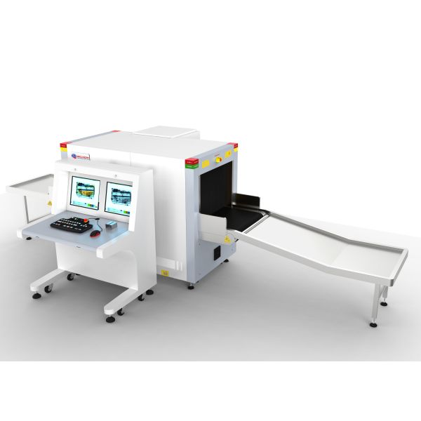 Dual View X-Ray Baggage Inspection System AT6550D Baggage X Ray Machine For Airports