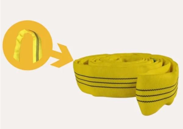 China Factory 3t Lifting Hoisting Cargo Yellow Strap Endless Round  Sling