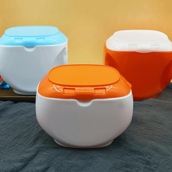 Дето- устойчивая прачечная отбортовывает тару для хранения 800g упаковывая опарник детержентных баков пластиковый