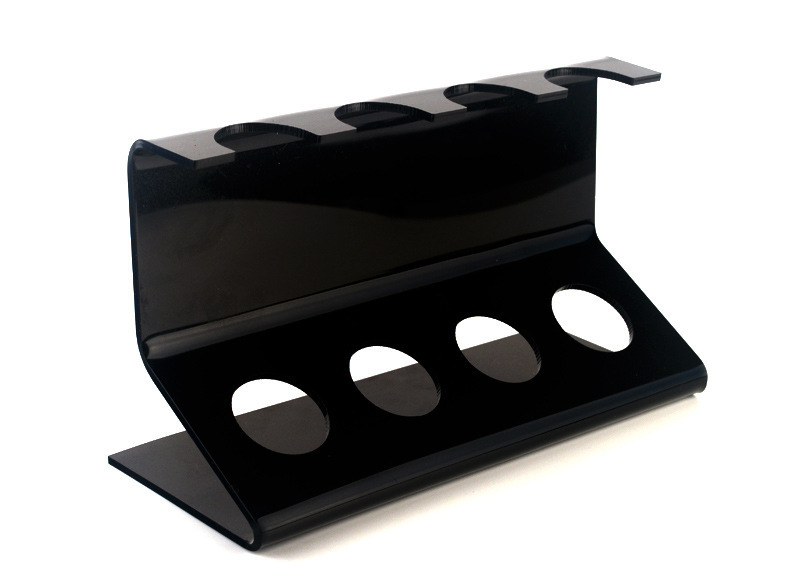 Double Tiers Transparent Acrylic Display Stand Standing Type for Cutlery and Tableware Soup Spoon Base Exhibition