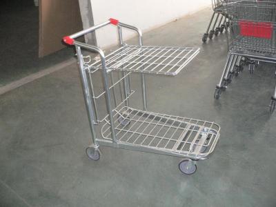 Store supermarket Warehouse Cargo Trolley with foldable platform and 5 inch casters