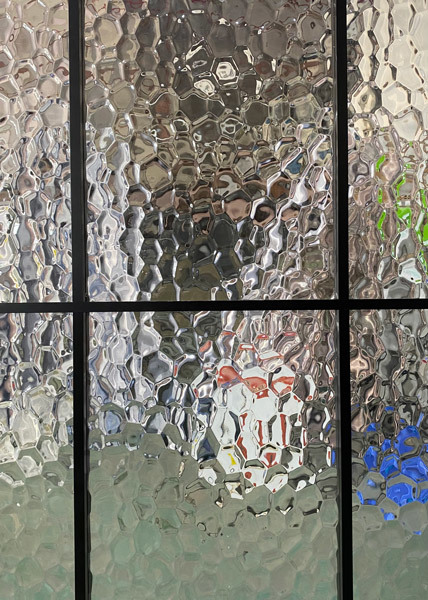 French Style Arched Glass Partition Window | Aluminum Profile with Double-Sided 3D Grids