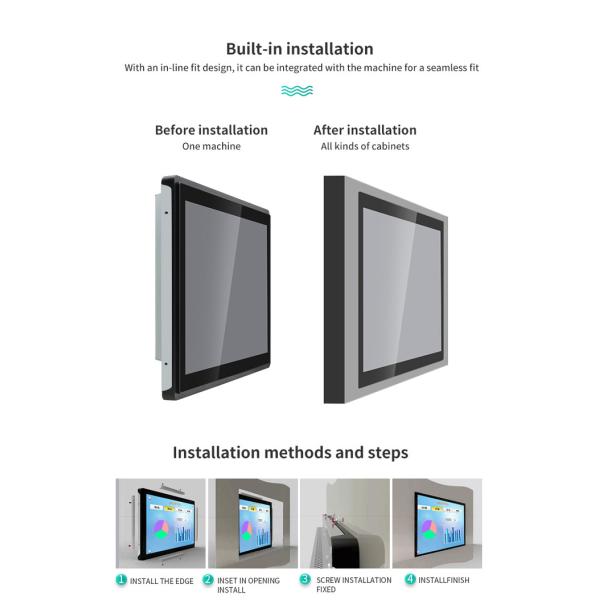 Outdoor Industrial Touch Screen Display IP65 IP67 IP68 Waterproof