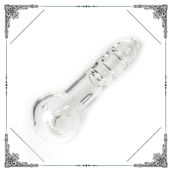 Heavy Glass Upline Spoon Pipe With Three Thick Restrictions Smoking Pipes