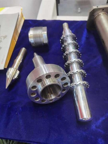 25mm Mini Screw Barrel Nozzle Tip Plastic Machine Parts For Pvc Injection Molding Machine