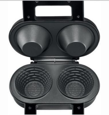 120V/550W Waffle Bowl Maker , Cooks Waffle Maker With 2 Holes