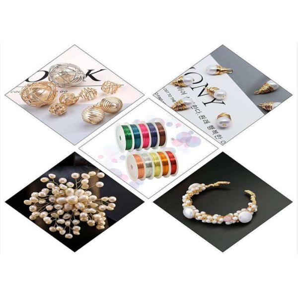 покрашенная синь золота провода затвора флориста сада 0.3мм Мултиколорс голубая красная покрашенная