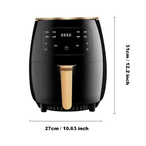 One Touch Digital Control Air Fryer No Oil Needed Perfect for Party Plastic Home-appliance