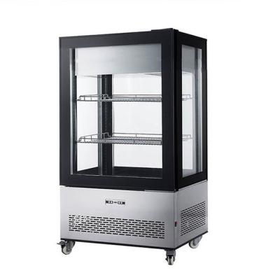 O congelador de vidro ereto lateral 350L da porta quatro ventilou R404a refrigerando