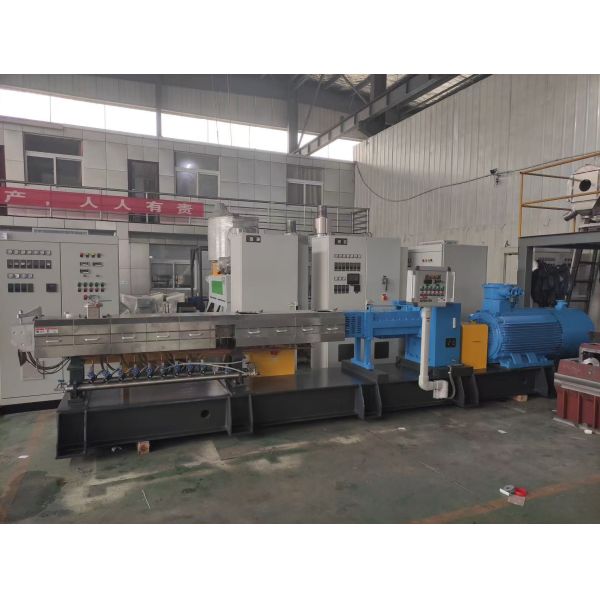 Biodegradable Plastic PP Triple Screw Extruder Machine PHA Blending Modification