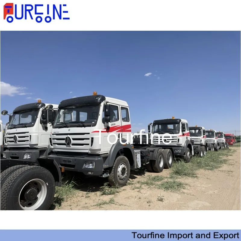 Beiben Ng80B 6X4 10 Wheel Heavy Duty Tractor Head Truck LHD For Container Transporting