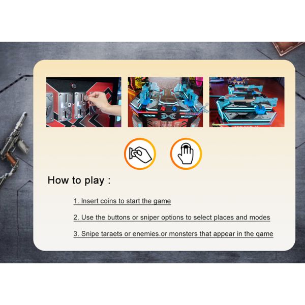One Shoot Arcade Game Machine – Interactive Shooting Sports Simulator